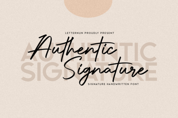 Authentic Signature: The Handwritten Font for Modern Brands