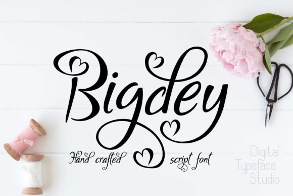 Bigdey: The Romantic Script Font That Dances on the Page
