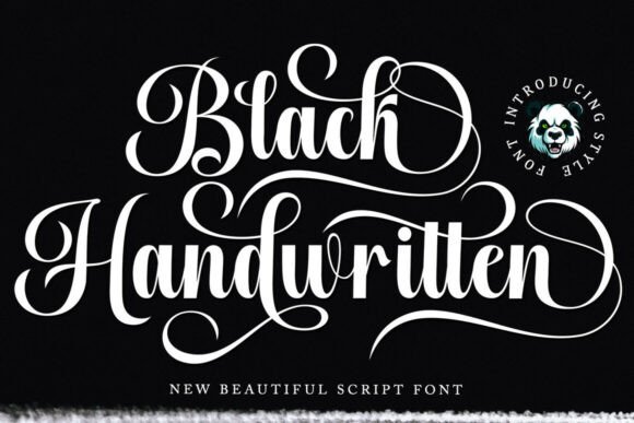 Black Handwritten: A Script Font That Balances Romance and Edge