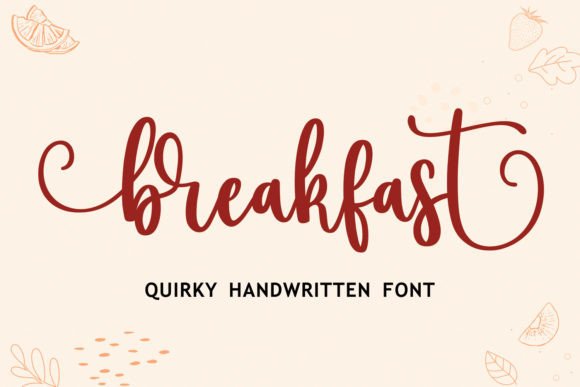 Breakfast: The Sweet Script Font for Creative Projects