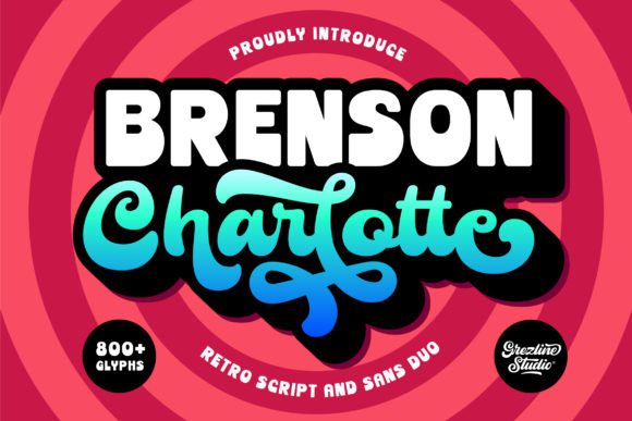 Brenson Charlotte: A Bold Retro Font for Modern Designs