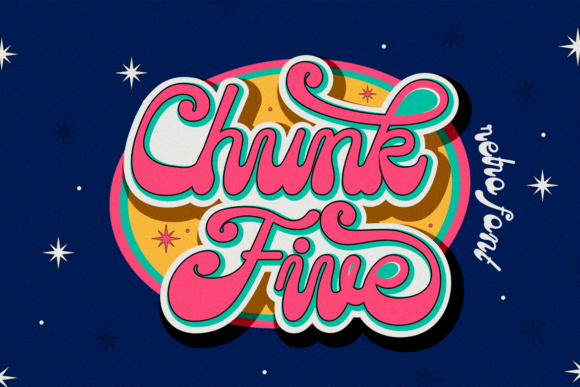 Chunk Five: A Retro Script Font for Vintage Projects