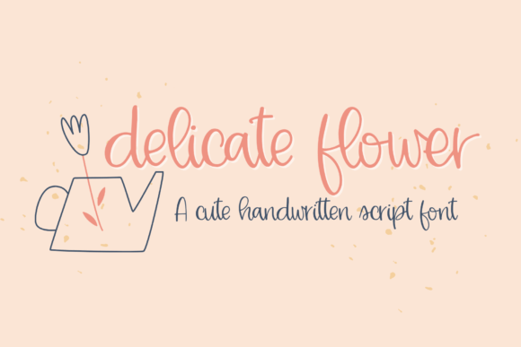 Delicate Flower: A Charming Script Font for Playful Designs