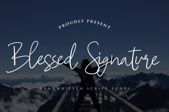 Elevate Your Brand with the Blessed Signature Handwritten Script Font