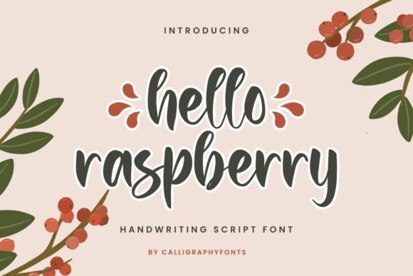 Hello Raspberry: The Fresh, Handwritten Font Your Designs Need
