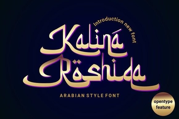 Kalina Rashida: Crafting Visual Poetry with an Elegant Script Font