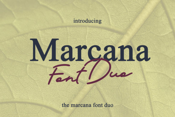 Marcana: A Duo Font for Modern, Expressive Design