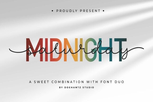 Midnight Saturday: The Perfect Blend of Sans Serif and Script